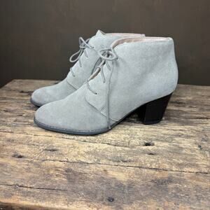 VIONIC Size US 8M Zenda Women's Suede Lace-Up Ankle Boots Tan Orthotic Bootie